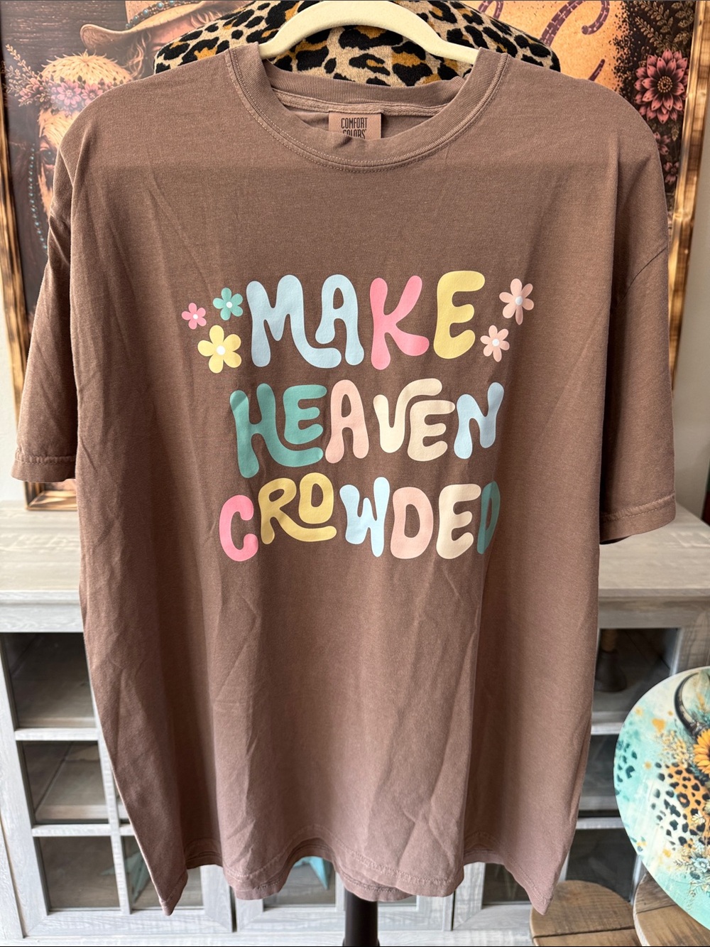 COMFORT COLORS Make Heaven Crowded Tee - Women's Size XL